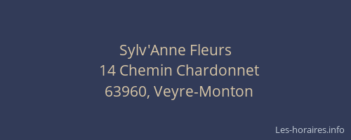 Sylv'Anne Fleurs