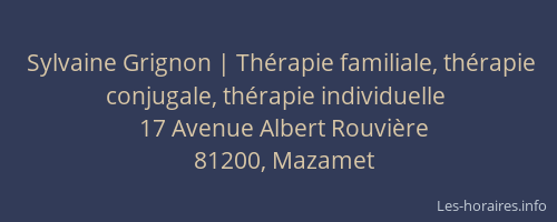 Sylvaine Grignon | Thérapie familiale, thérapie conjugale, thérapie individuelle