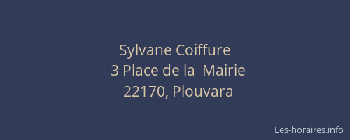 Sylvane Coiffure