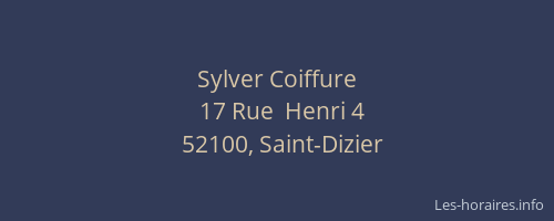 Sylver Coiffure