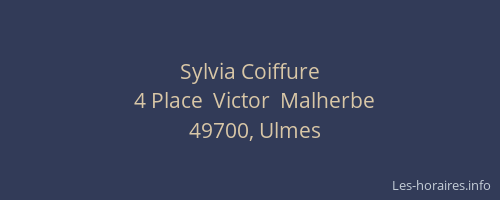 Sylvia Coiffure