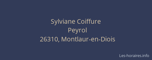 Sylviane Coiffure