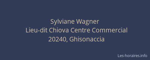 Sylviane Wagner