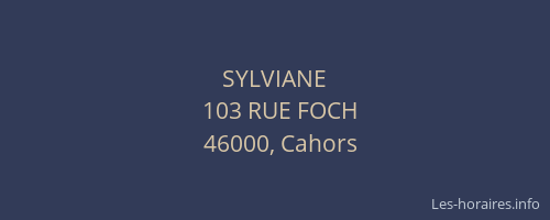 SYLVIANE