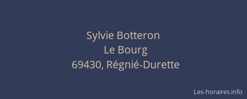 Sylvie Botteron