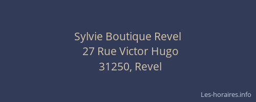 Sylvie Boutique Revel