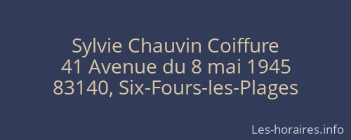 Sylvie Chauvin Coiffure
