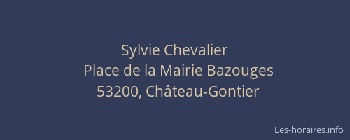 Sylvie Chevalier