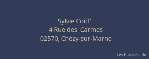 Sylvie Coiff'