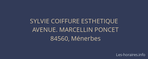 SYLVIE COIFFURE ESTHETIQUE