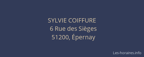 SYLVIE COIFFURE