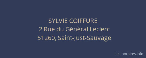 SYLVIE COIFFURE
