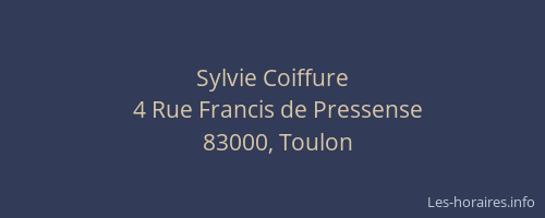 Sylvie Coiffure