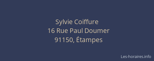 Sylvie Coiffure