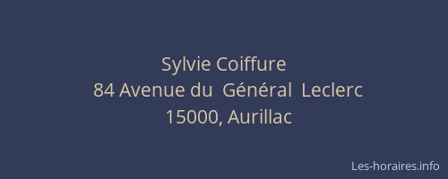 Sylvie Coiffure