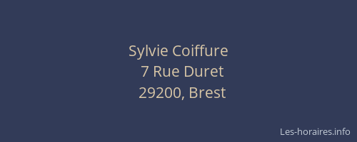 Sylvie Coiffure