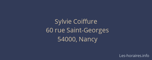 Sylvie Coiffure
