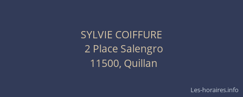 SYLVIE COIFFURE