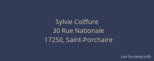 Sylvie Coiffure