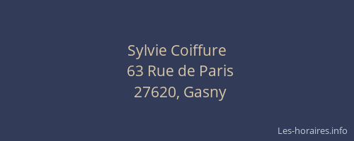Sylvie Coiffure