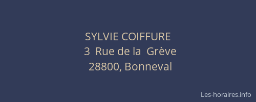 SYLVIE COIFFURE