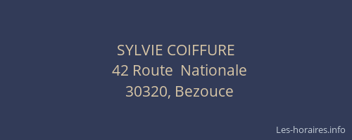 SYLVIE COIFFURE