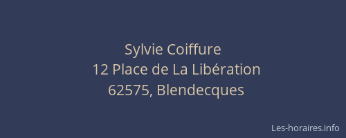 Sylvie Coiffure