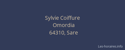 Sylvie Coiffure