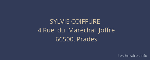 SYLVIE COIFFURE