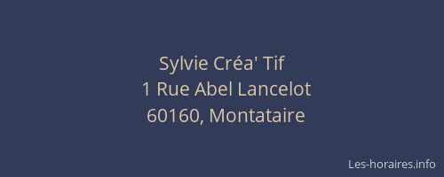 Sylvie Créa' Tif