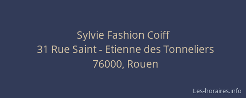Sylvie Fashion Coiff