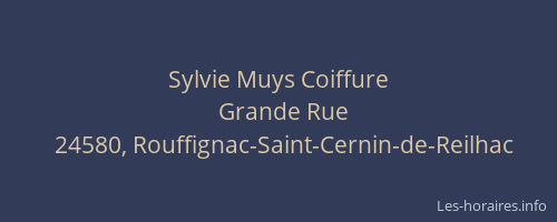Sylvie Muys Coiffure