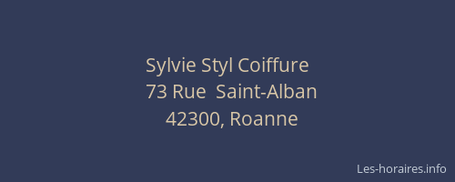 Sylvie Styl Coiffure