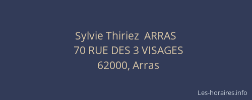 Sylvie Thiriez  ARRAS