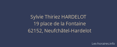 Sylvie Thiriez HARDELOT