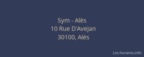 Sym - Alès
