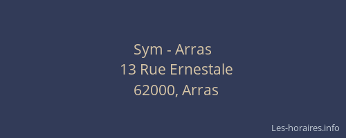Sym - Arras