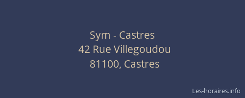 Sym - Castres