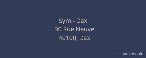 Sym - Dax