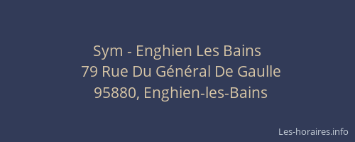 Sym - Enghien Les Bains