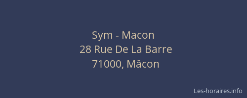 Sym - Macon