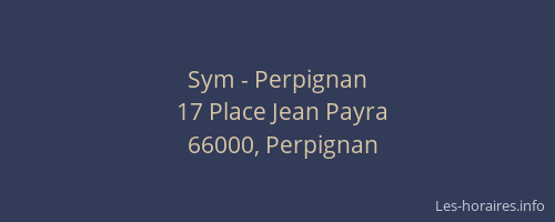 Sym - Perpignan