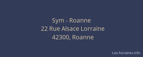 Sym - Roanne