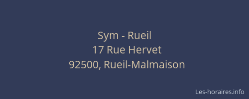 Sym - Rueil