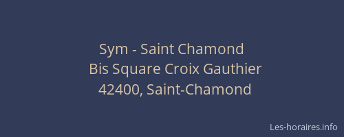 Sym - Saint Chamond
