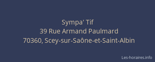 Sympa' Tif