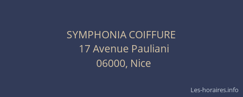 SYMPHONIA COIFFURE
