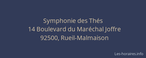 Symphonie des Thés