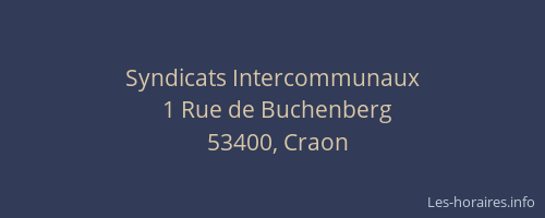 Syndicats Intercommunaux