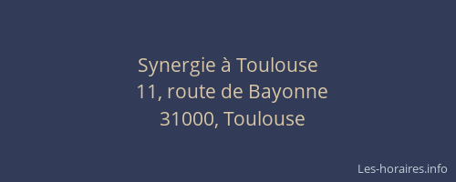 Synergie à Toulouse